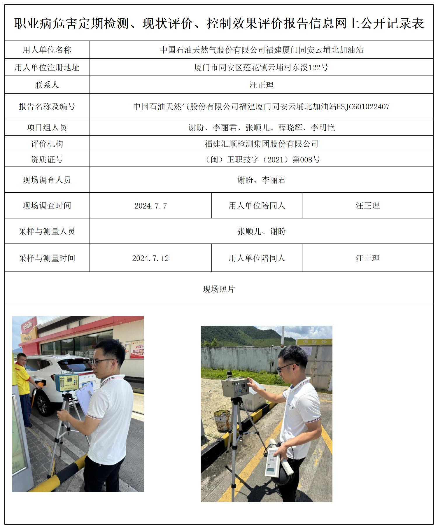 HSJC601022407中国石油天然气股份有限公司福建厦门同安云埔北加油站职业卫生技术服务报送卡及各类检测评价公示页20250417(1)(2 - 副本 - 副本 - 副本_职业病危害定期检测、现状评价、控制效果评价报告网上公开信息表.jpg