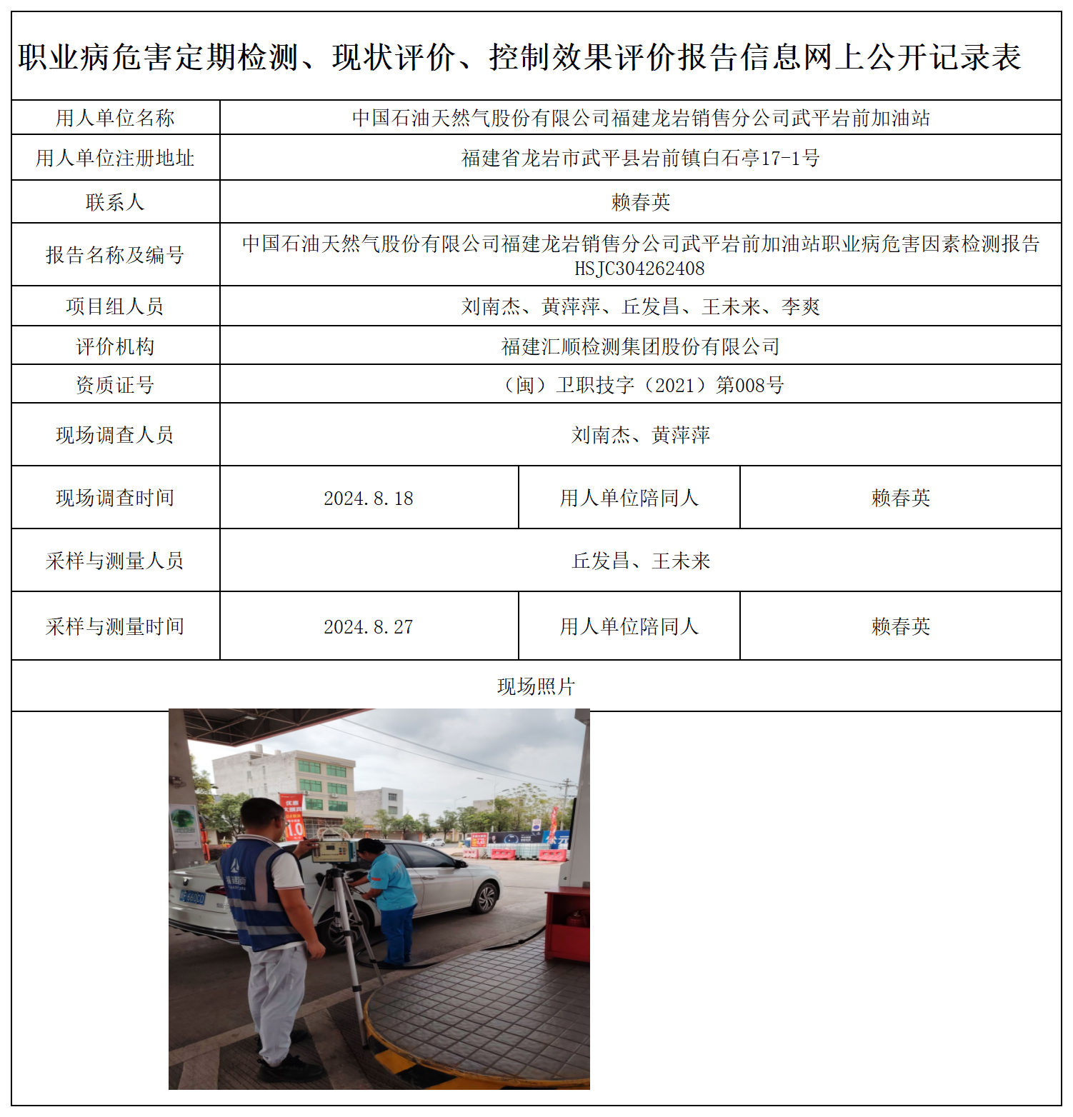 HSJC304262408中国石油天然气股份有限公司福建龙岩销售分公司武平岩前加油站职业卫生技术服务报送卡及各类检测评价公示页-王安钦_职业病危害定期检测、现状评价、控制效果评价报告网上公开信息表.png