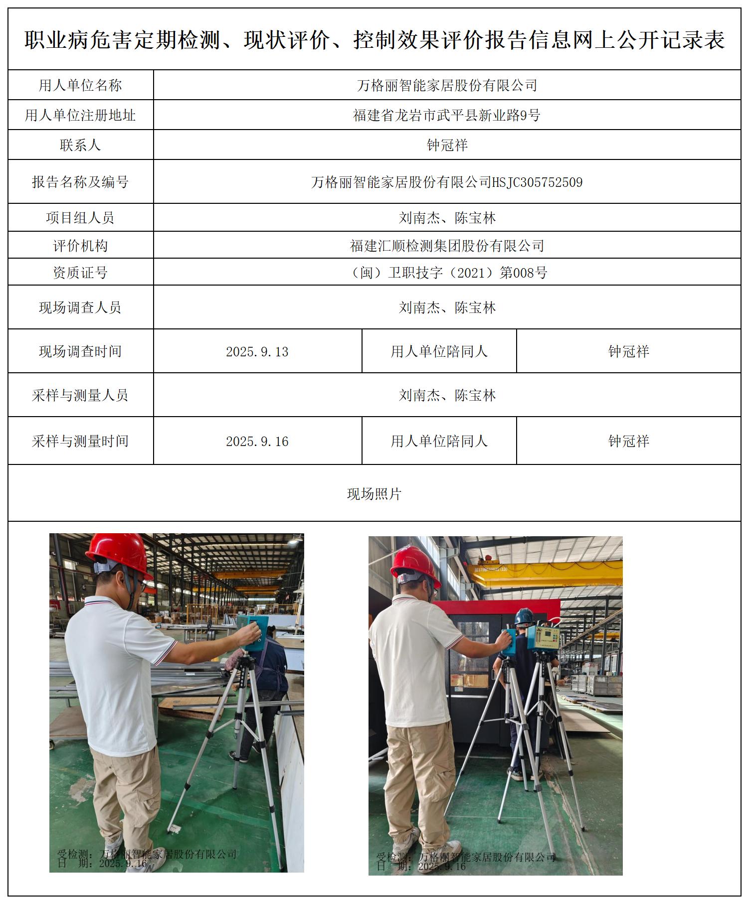 HSJC305752509万格丽智能家居股份有限公司最新--报送卡_职业病危害定期检测、现状评价、控制效果评价报告网上公开信息表.jpg