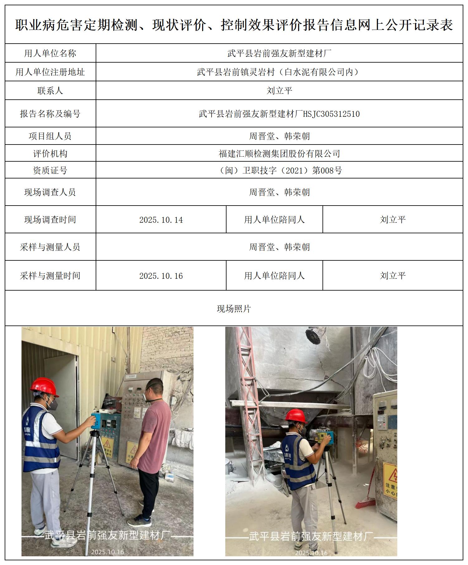 HSJC305312510武平县岩前强友新型建材厂报送卡_职业病危害定期检测、现状评价、控制效果评价报告网上公开信息表.jpg