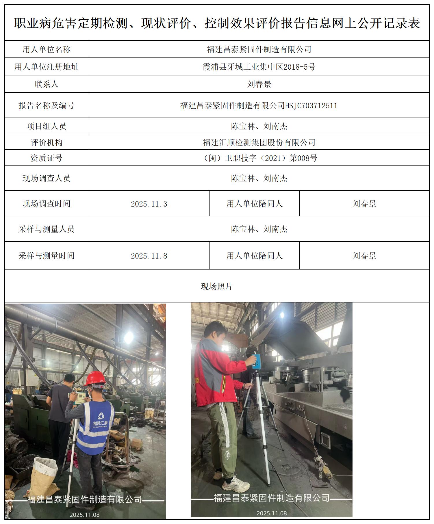 HSJC703712511福建昌泰紧固件制造有限公司报送卡_职业病危害定期检测、现状评价、控制效果评价报告网上公开信息表.jpg