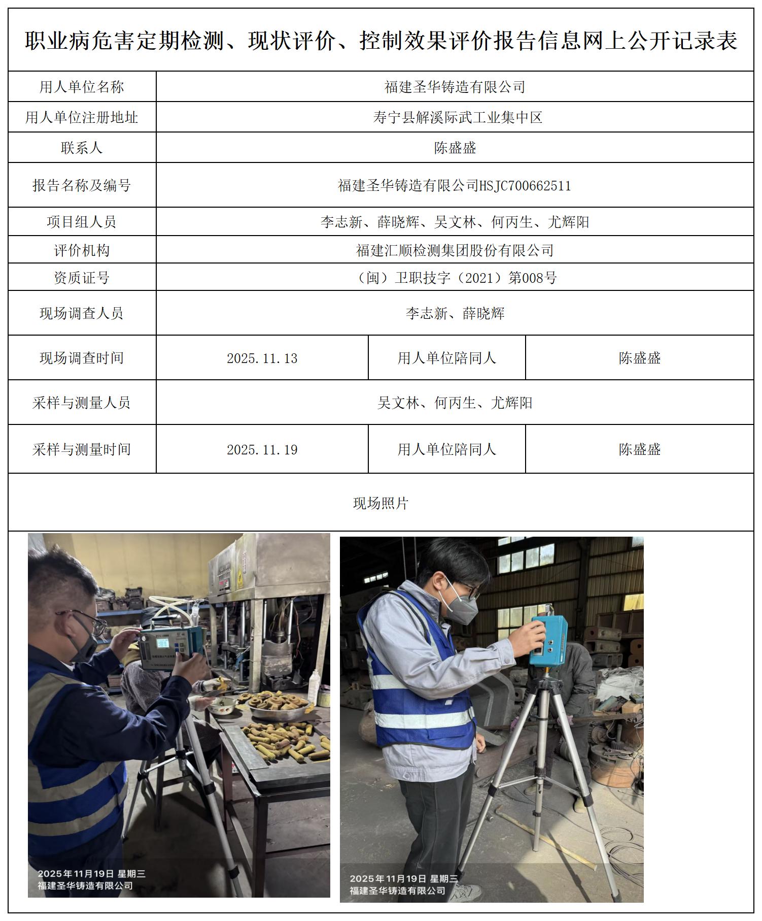 HSJC700662511福建圣华铸造有限公司-报送卡_职业病危害定期检测、现状评价、控制效果评价报告网上公开信息表.jpg