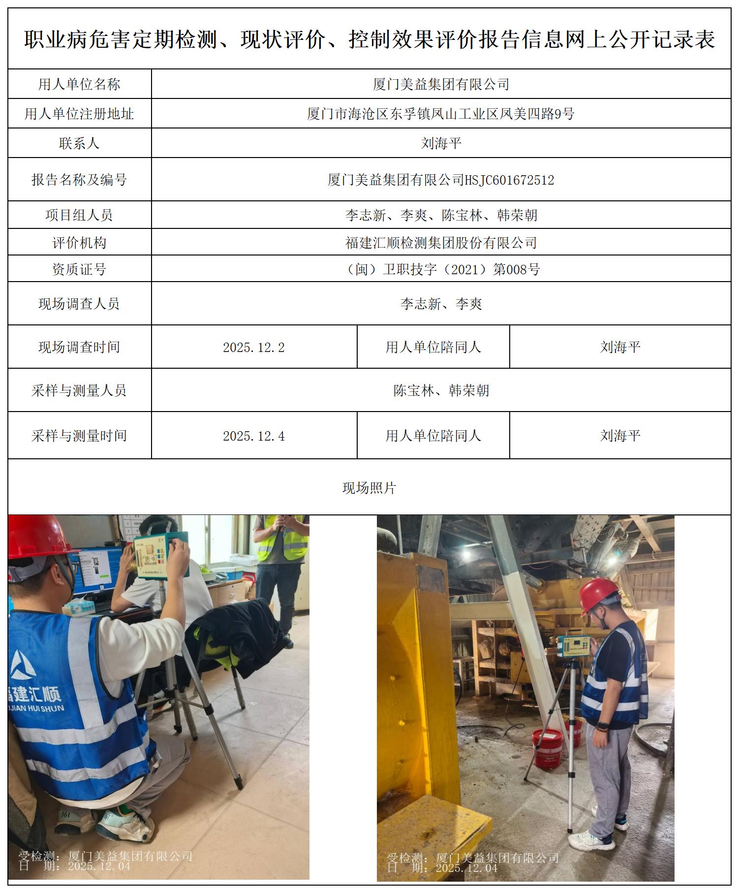 HSJC601672512 厦门美益集团有限公司 -报送卡_职业病危害定期检测、现状评价、控制效果评价报告网上公开信息表.jpg
