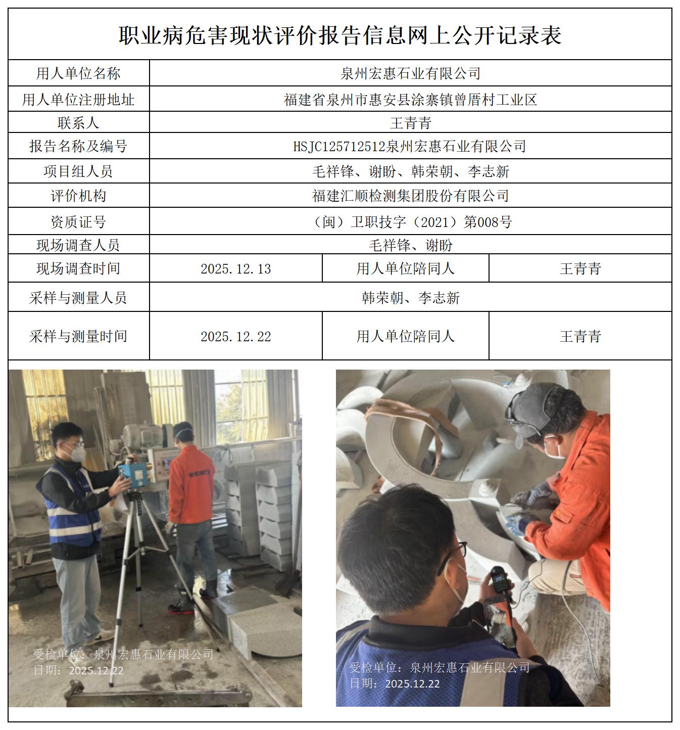 HSJC125712512泉州宏惠石业有限公司报送卡及各类检测评价公示页_职业病危害定期检测、现状评价、控制效果评价报告网上公开信息表.jpg