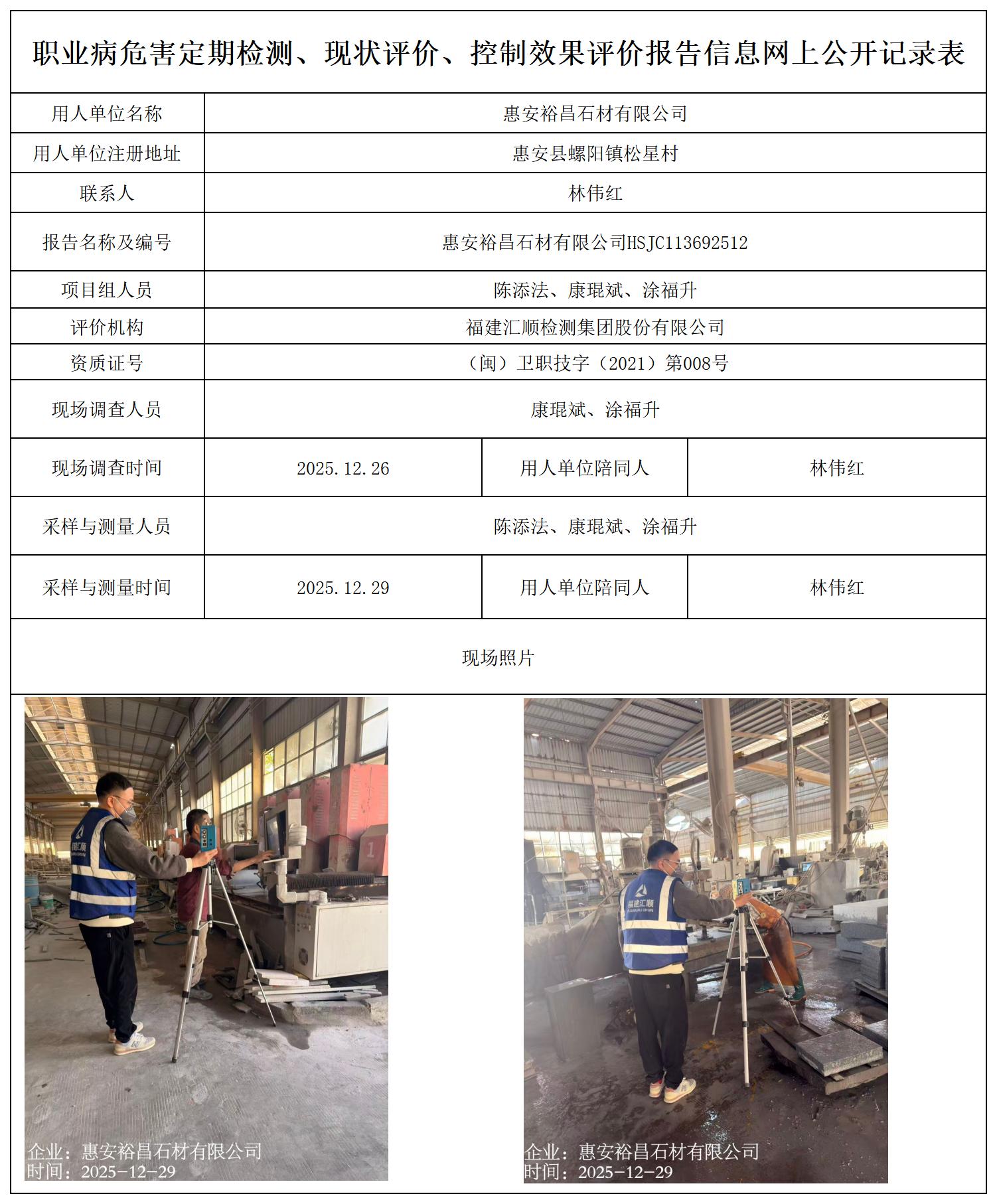 HSJC113692512惠安裕昌石材有限公司---职业卫生技术服务报送卡_职业病危害定期检测、现状评价、控制效果评价报告网上公开信息表.jpg